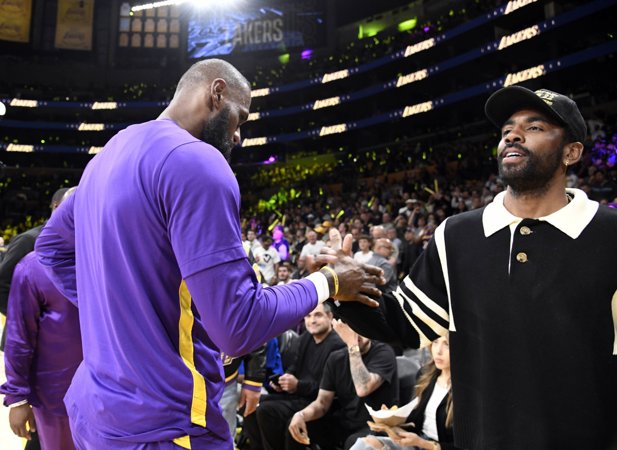 Lakers Reportedly Respond To LeBron James, Kyrie Irving Rumor - The Spun