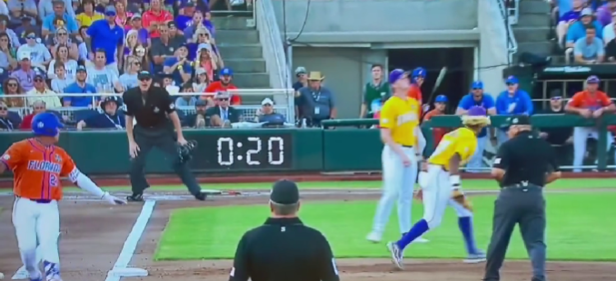 Baseball Fans Unhappy With Interference Call In College World Series