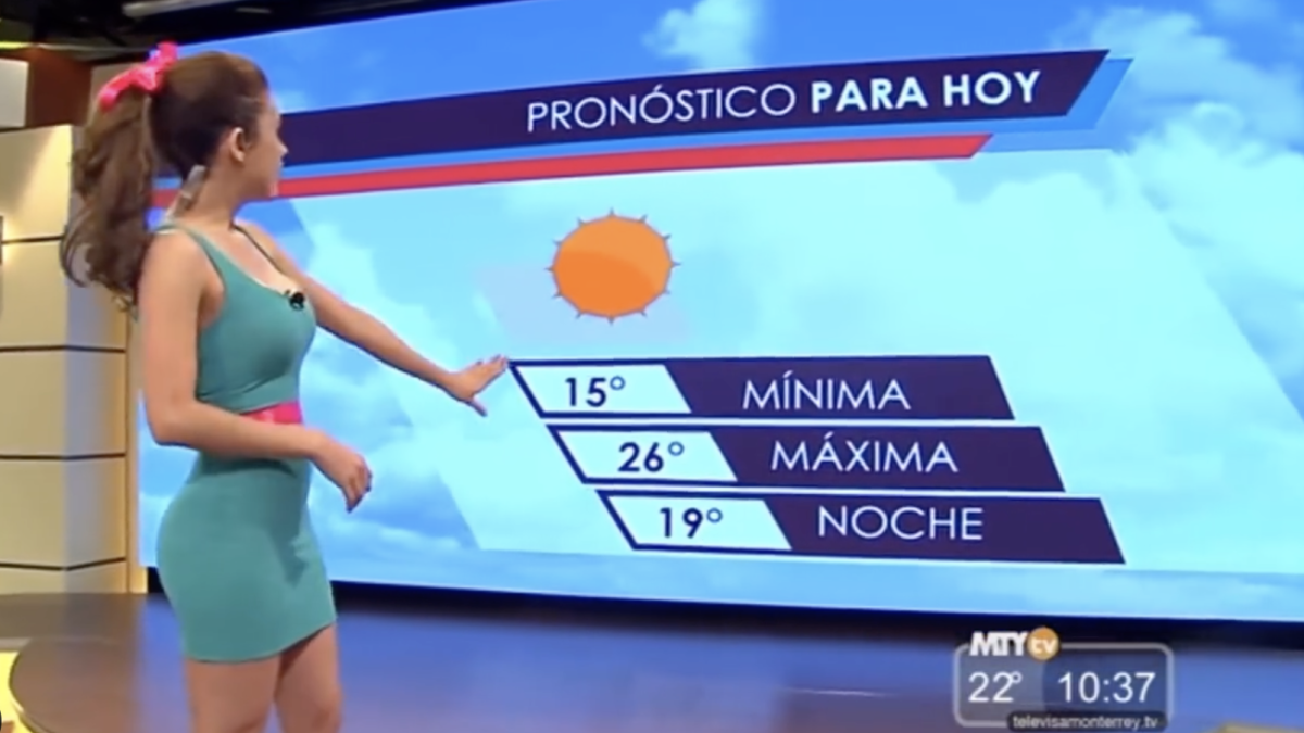 Mexican weather girl Yanet Garcia.