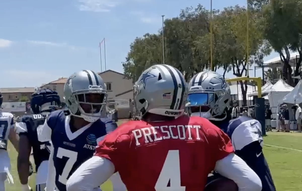 Dak Prescott, Trevon Diggs get heated at Dallas Cowboys camp