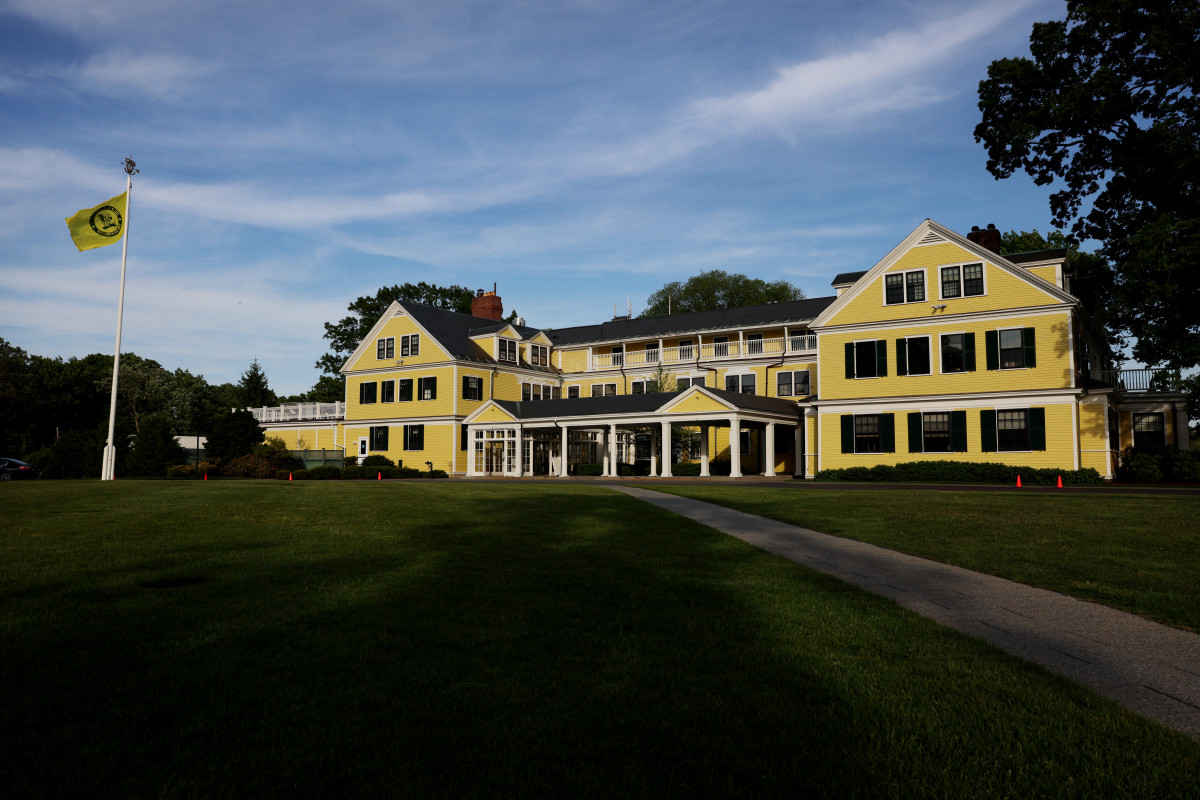 Brookline, MA - May 25: The Country Club in Brookline, MA on May 25, 2022. The club will host the 2022 U.S. Open  June 13-19. (Photo by Craig F. Walker/The Boston Globe via Getty Images)