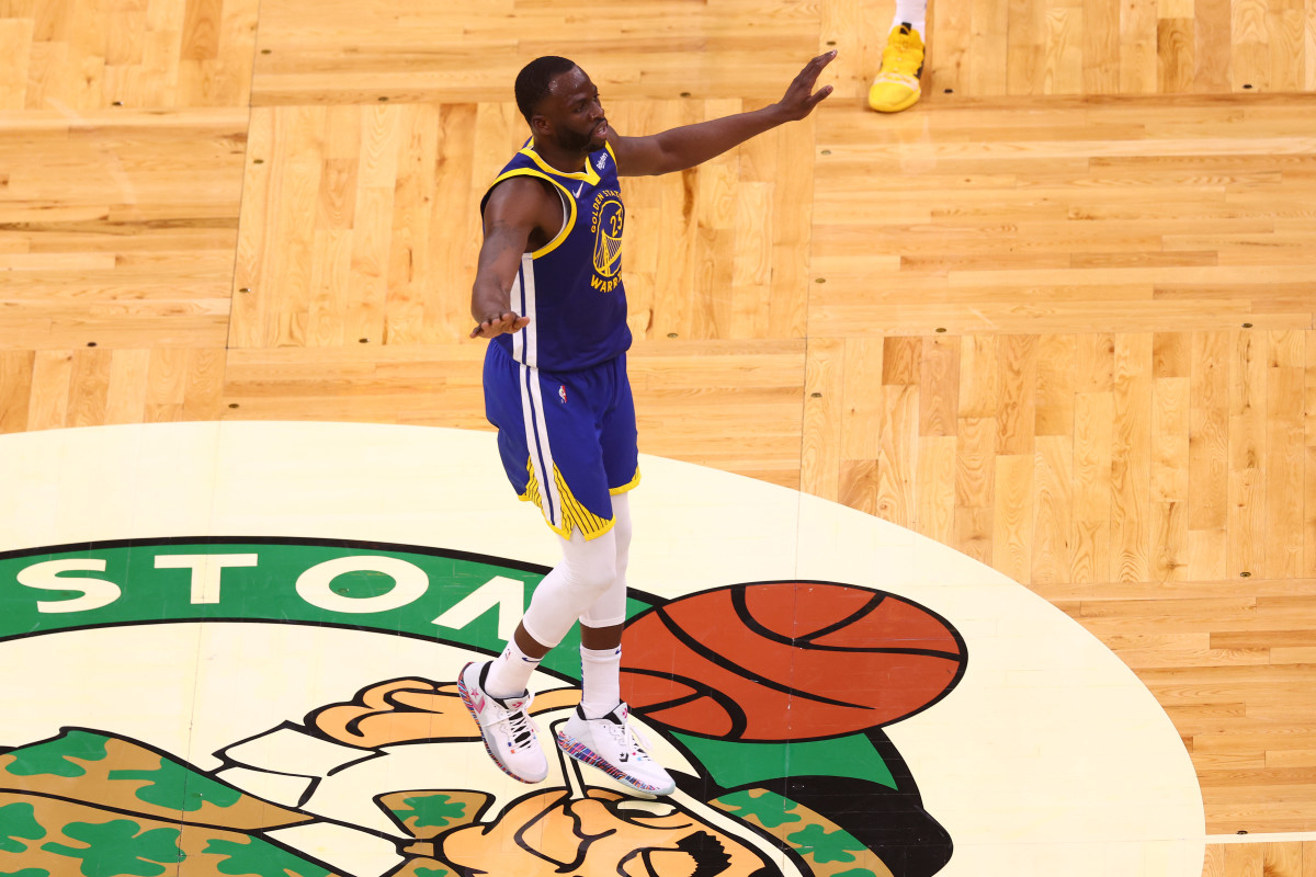Draymond Green on the court for Game 6 of the NBA Finals.