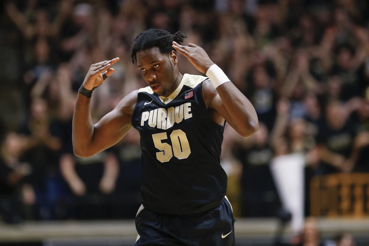 Caleb Swanigan on the court for the Boilermakers.