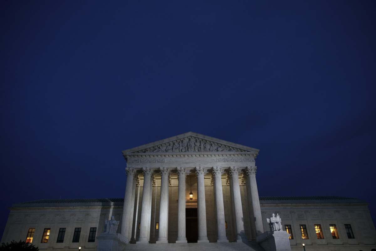 A view of the Supreme Court in Washington, D.C.