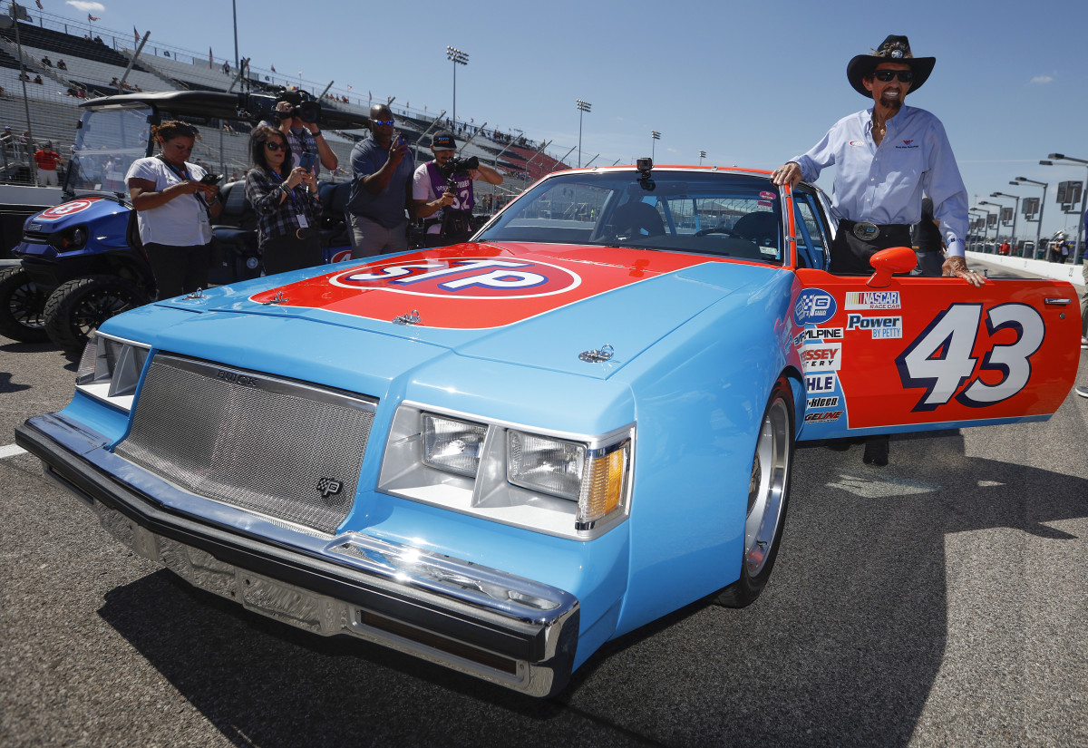 Legendary NASCAR Hall of Famer Richard Petty out on the race track this weekend.