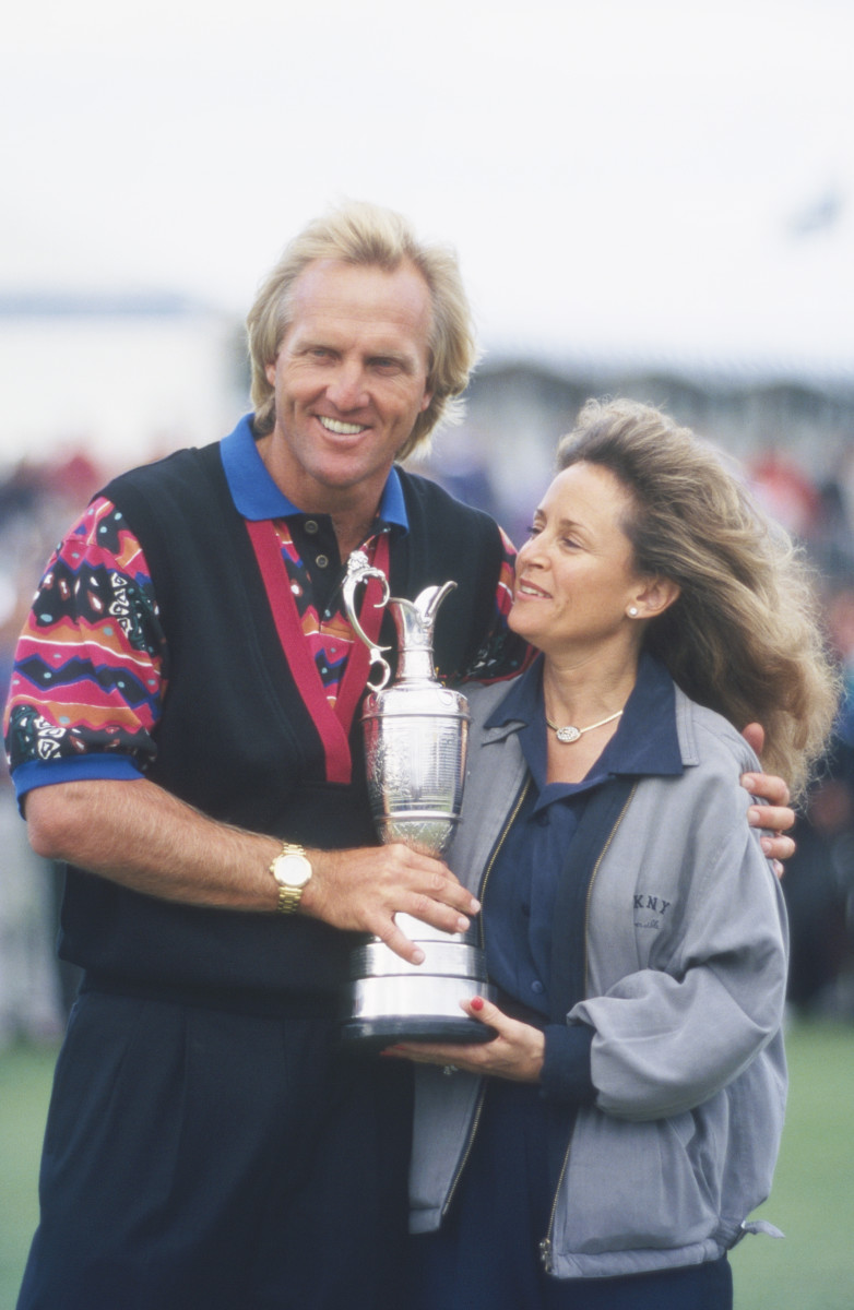 Greg Norman and his wife, Laura, at a major event.