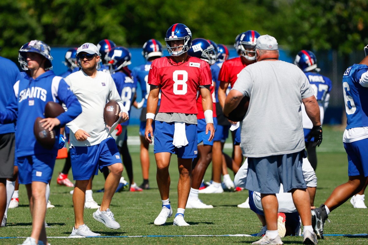 New York Giants at practice on July 30 out in New Jersey.