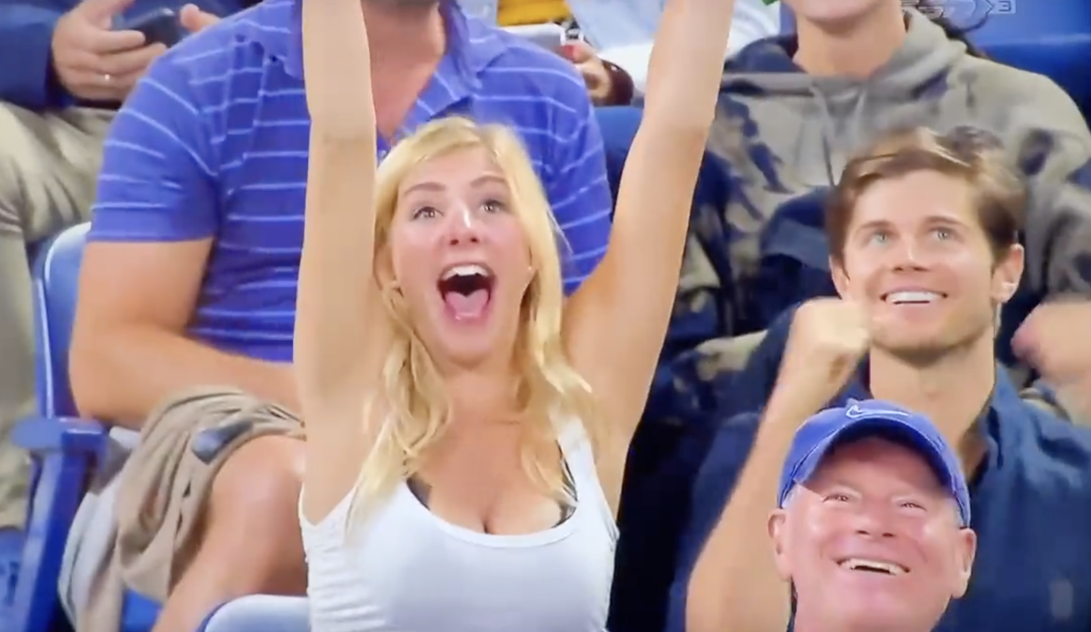 Look Fan Chugging At The US Open Is Going Viral The Spun