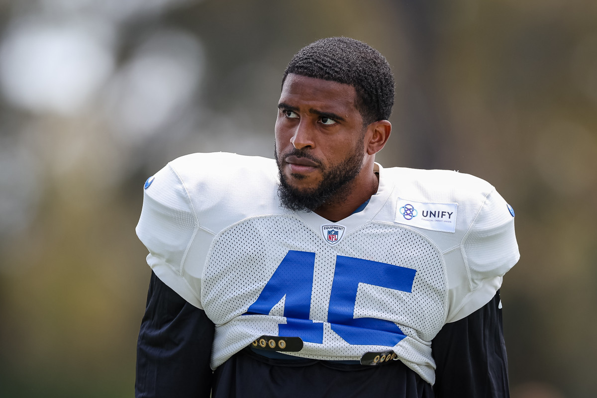 Bobby Wagner at training camp for the Los Angeles Rams.