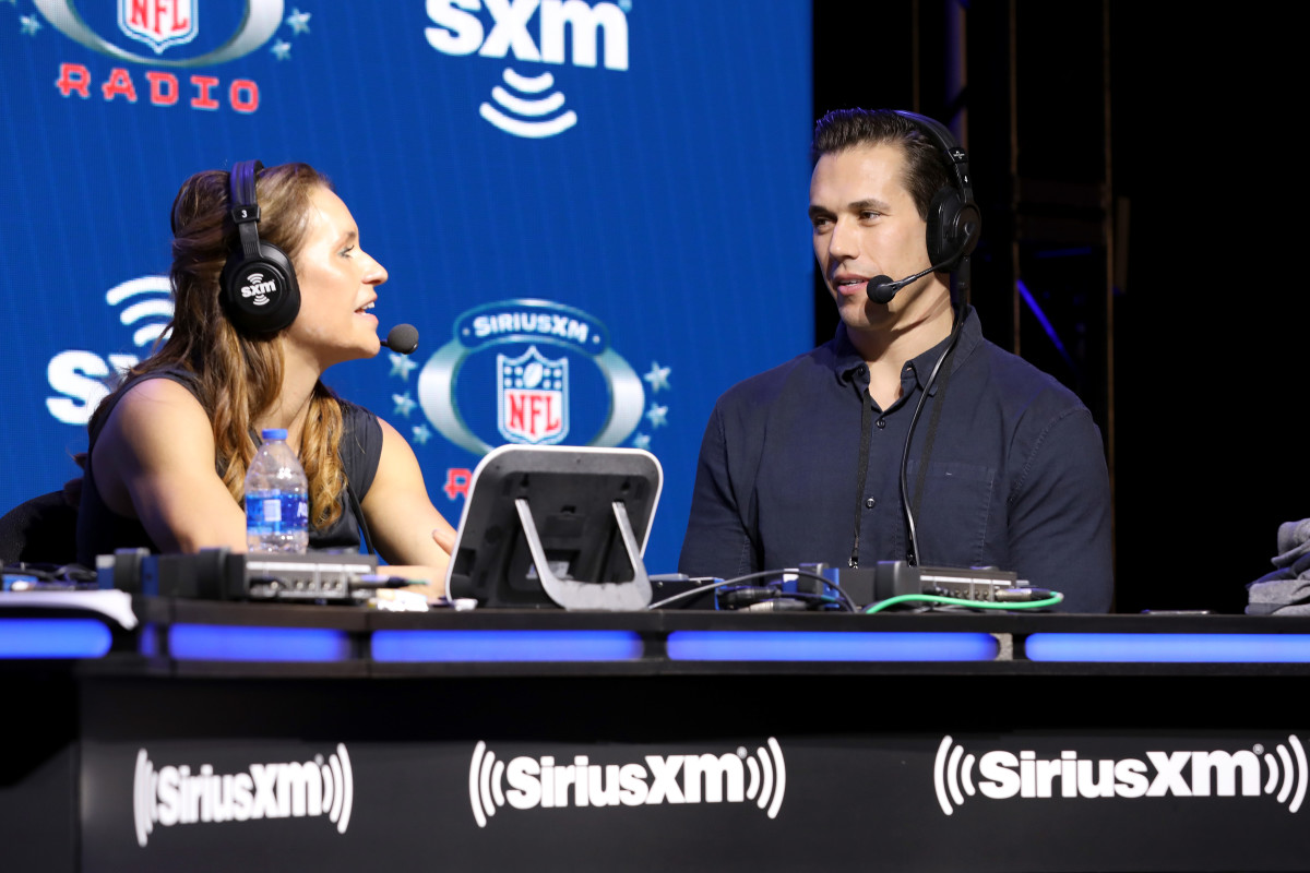 Brady Quinn speaking on SiriusXM Radio for Super Bowl LIV.