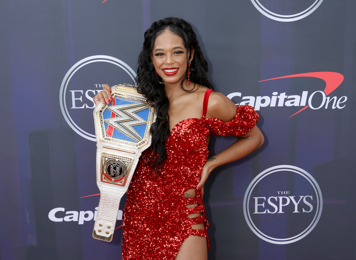 NEW YORK, NEW YORK - JULY 10: Bianca Belair attends the 2021 ESPY Awards at Rooftop At Pier 17 on July 10, 2021 in New York City. (Photo by Michael Loccisano/Getty Images)