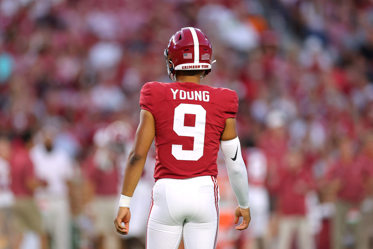 Alabama quarterback Bryce Young against Vanderbilt.