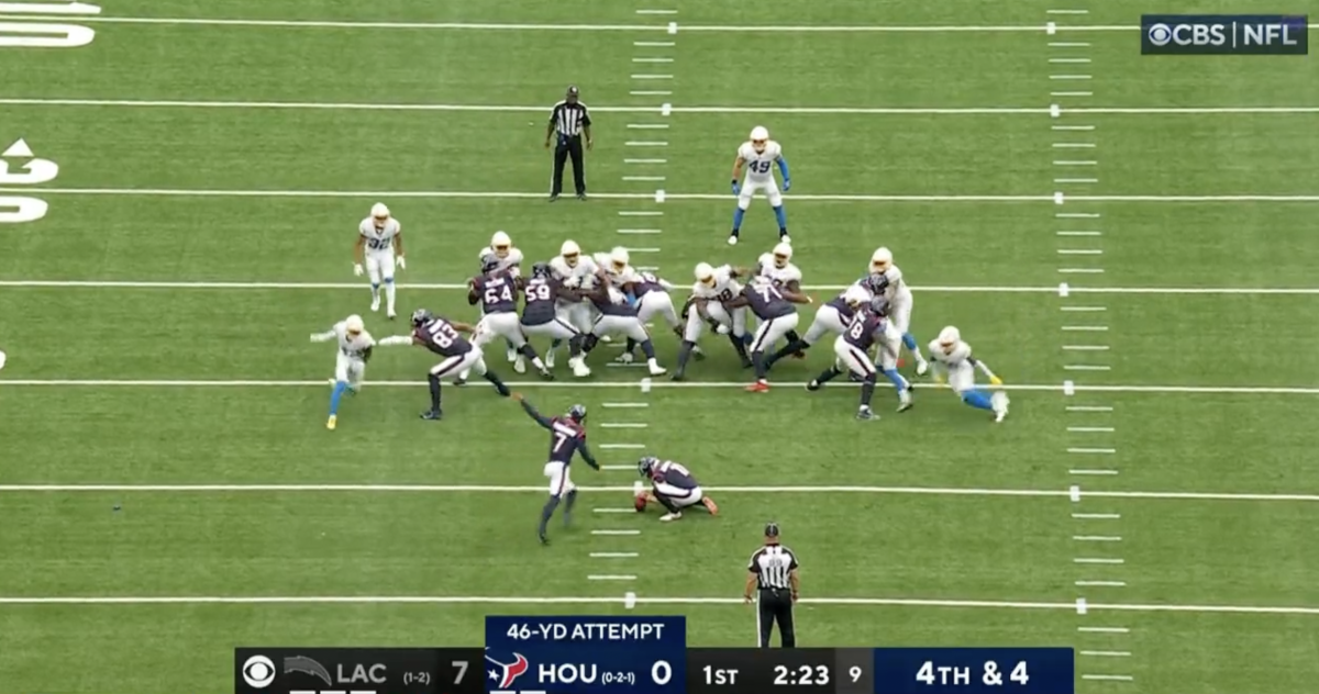 Video Worst NFL Kick Of The Season Goes Viral The Spun