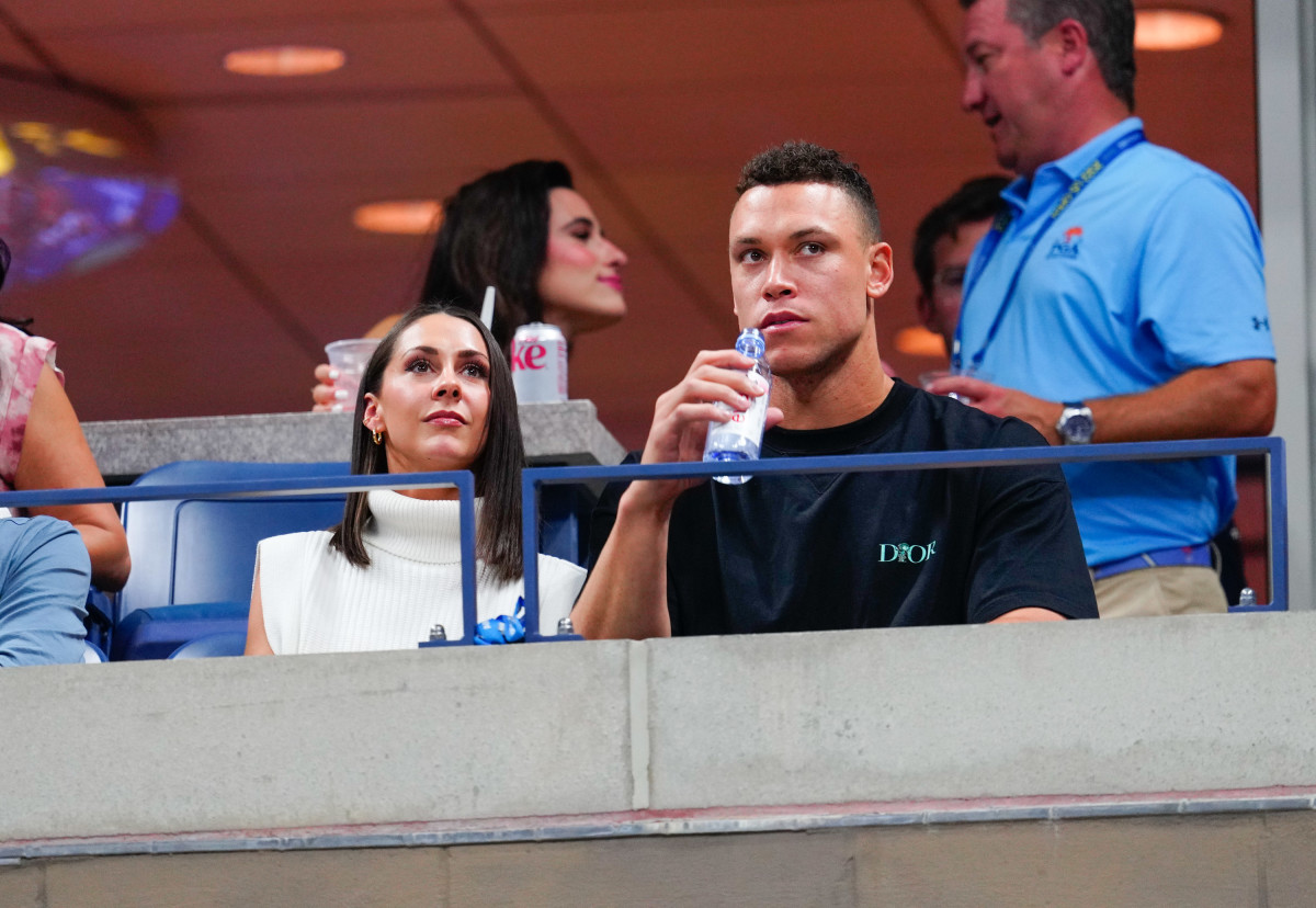 Aaron Judge and Samantha Bracksieck at the US Open.