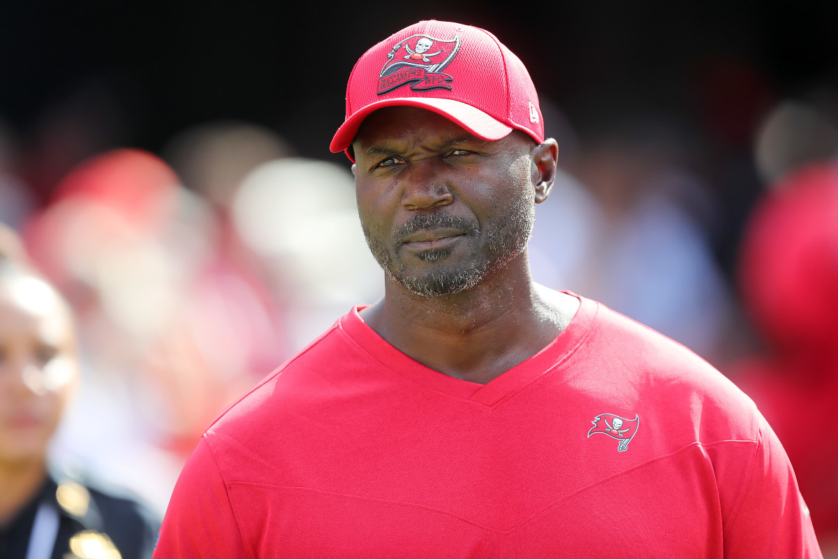 Todd Bowles on gameday for the Buccaneers.