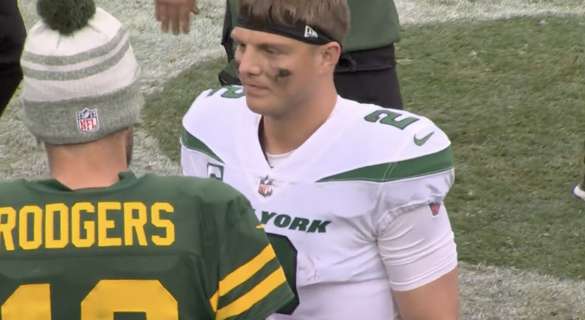 Jets' Aaron Rodgers teases Zach Wilson in birthday message