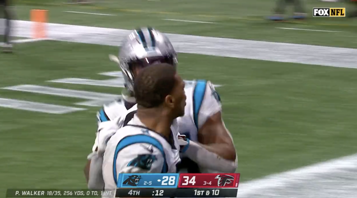 Crazy finish between the Panthers and the Falcons.