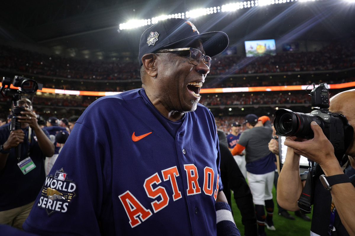 Dusty Baker reacts to first World Series win as manager: 'You gotta  persevere
