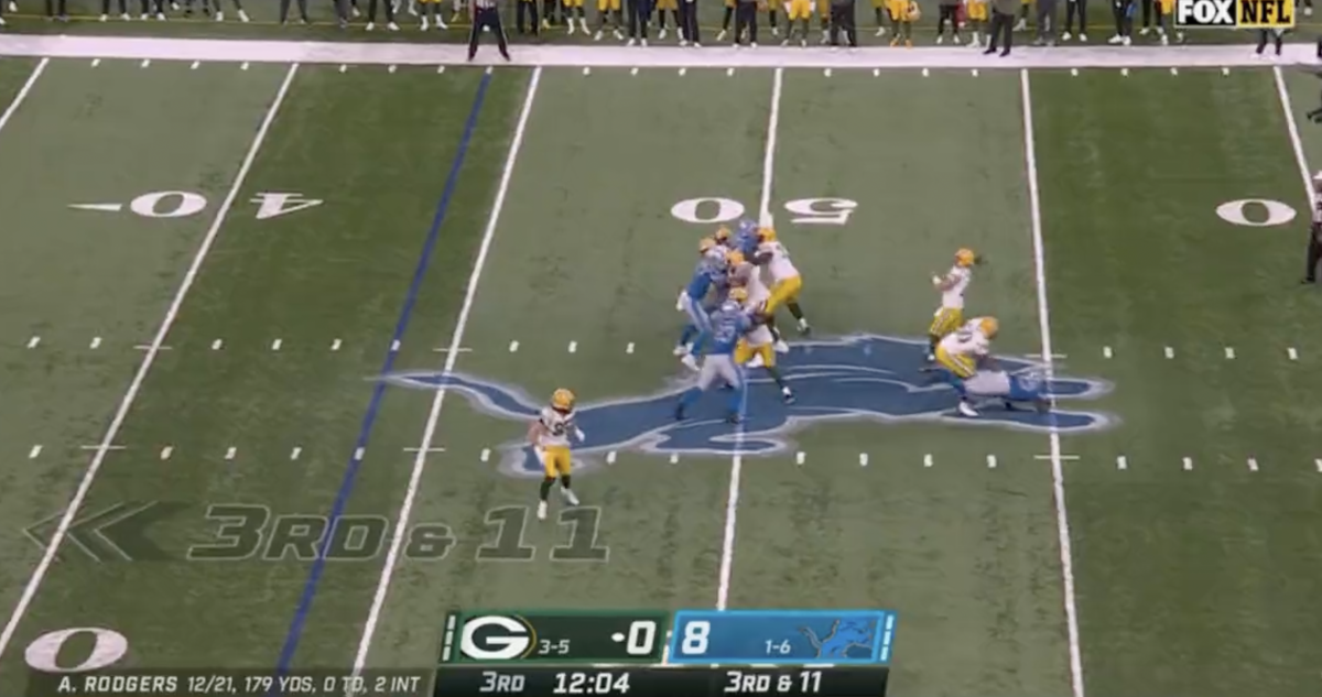 Terrible Aaron Rodgers Throw Shows How Bad He's Been Today The Spun