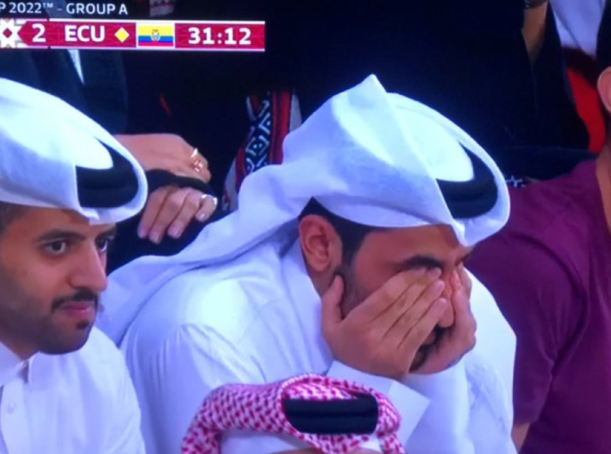 Sad fan at the 2022 Men's World Cup.