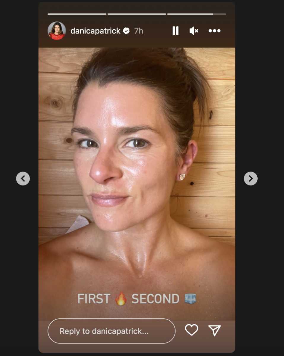 Danica Patrick in the sauna is going viral.
