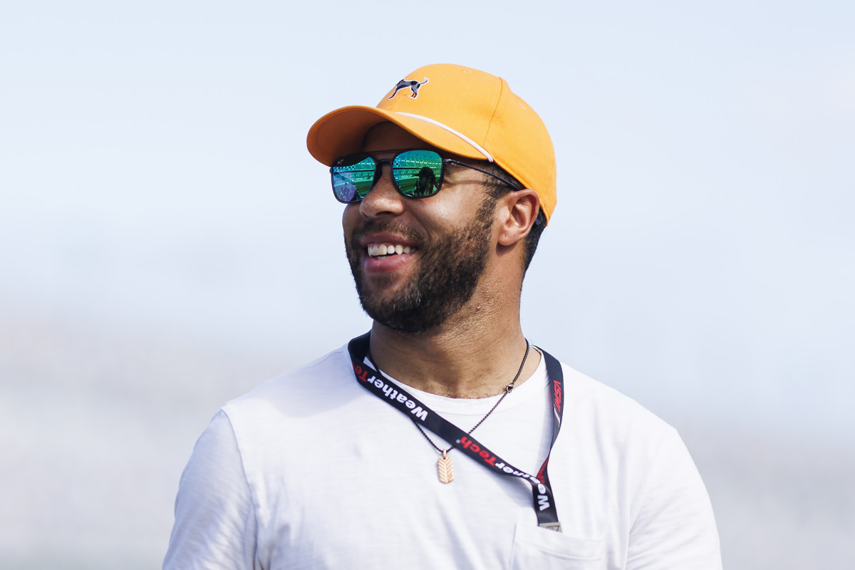 Bubba Wallace Reacts To Tennessee Winning The College World Series ...