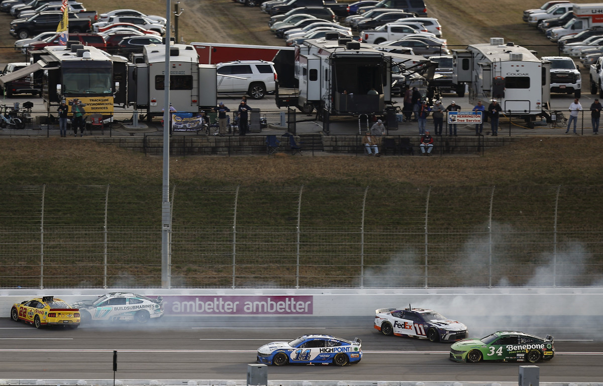 NASCAR Drivers Feud After Late Wreck At Atlanta On Sunday The Spun