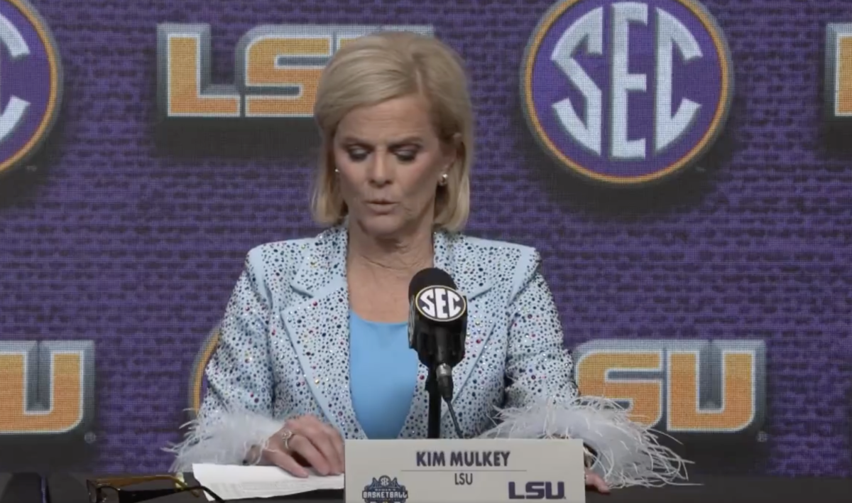 LSU coach Kim Mulkey preempts unreleased report during March Madness press  conference 