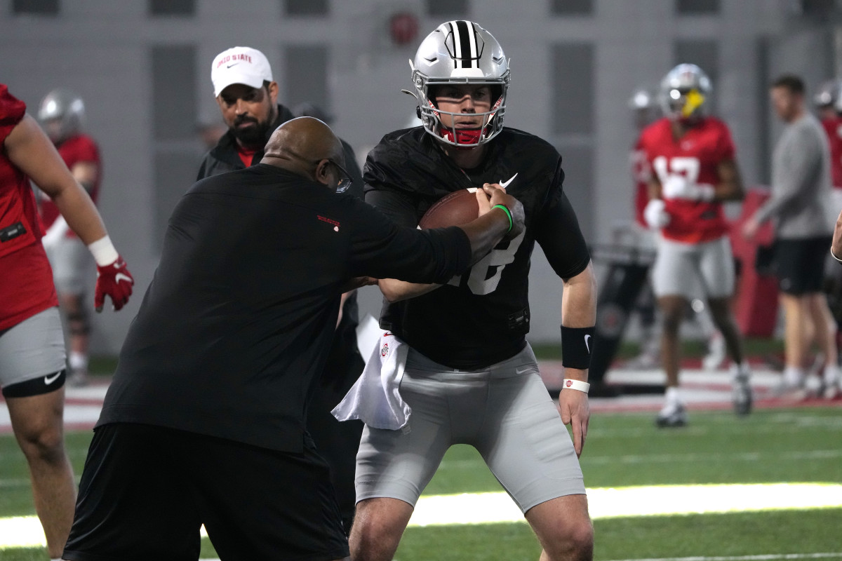 Heated Quarterback Competition at Ohio State Spring Practice