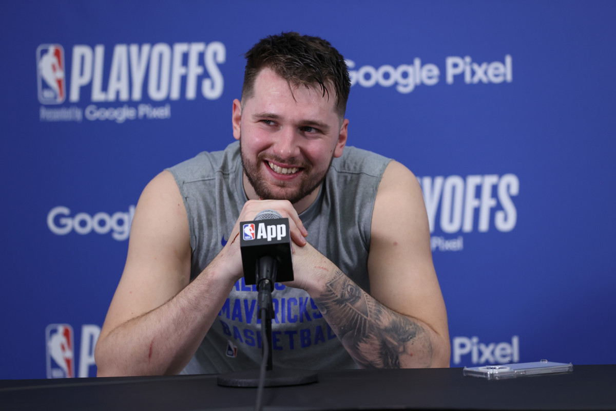 Luka Doncic Press Conference Interrupted By Audio Of Woman Moaning - The  Spun