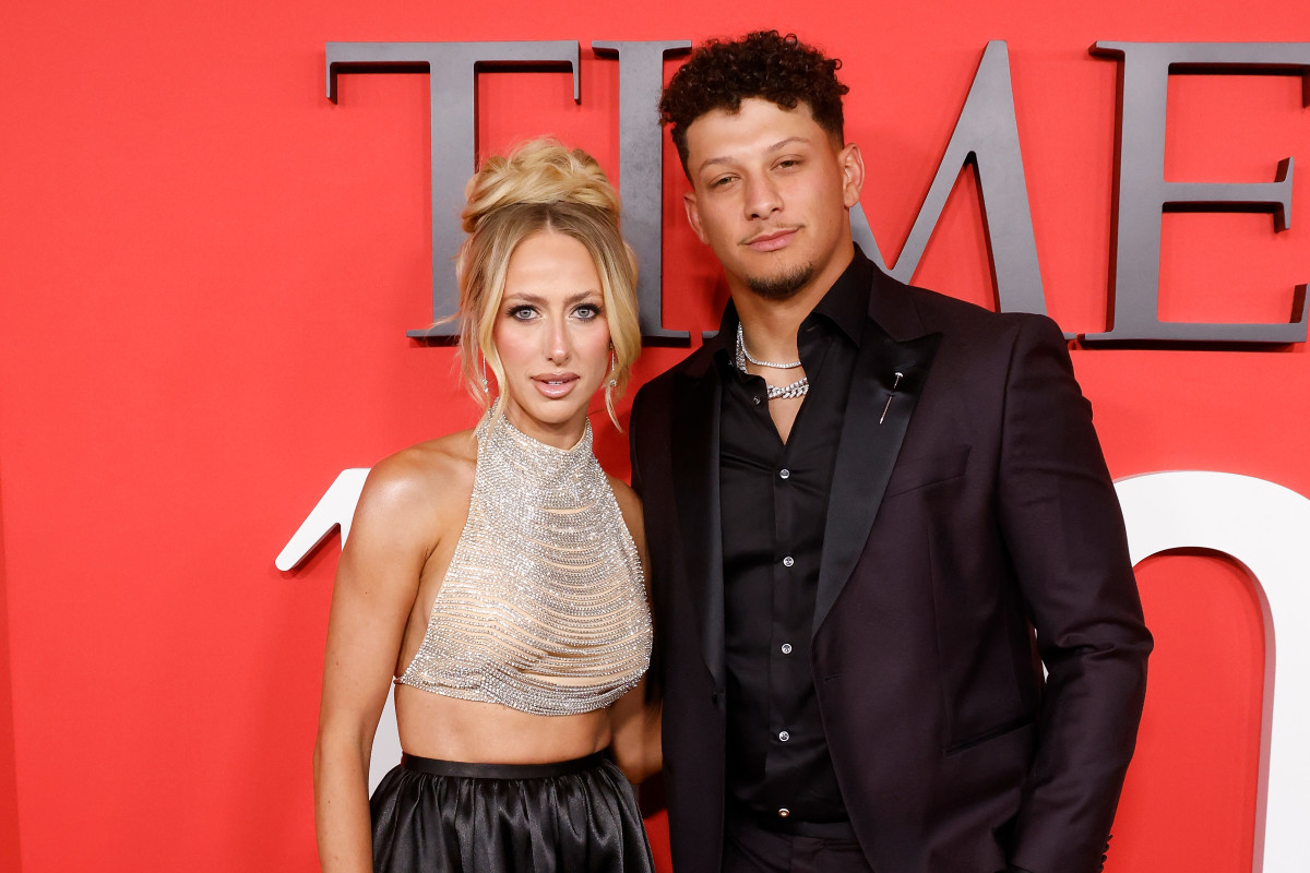 NEW YORK, NEW YORK - APRIL 25: Brittany Mahomes and Patrick Mahomes attend the 2024 Time100 Gala at Jazz at Lincoln Center on April 25, 2024 in New York City.  (Photo by Taylor Hill/FilmMagic)