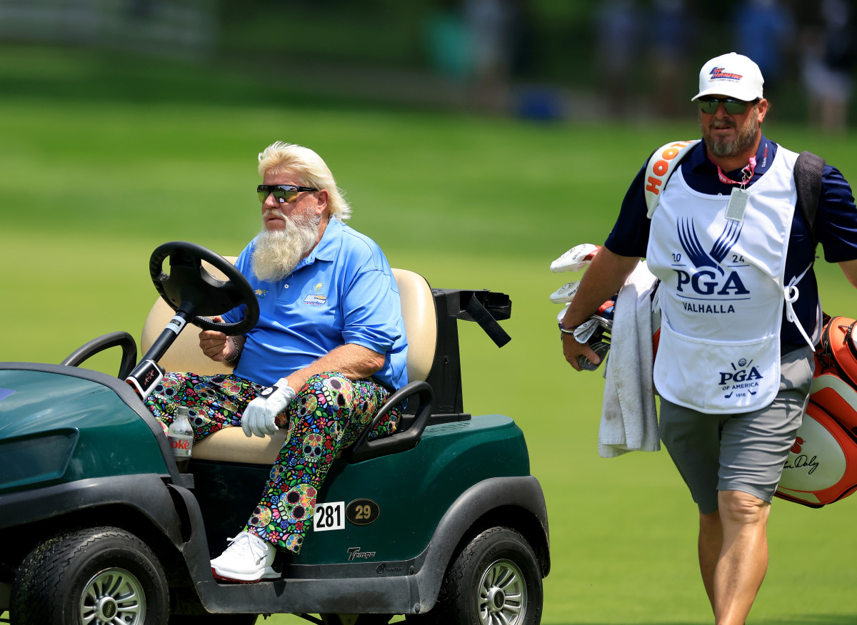 John Daly's Caddie Is Going Viral During The 2024 PGA Championship