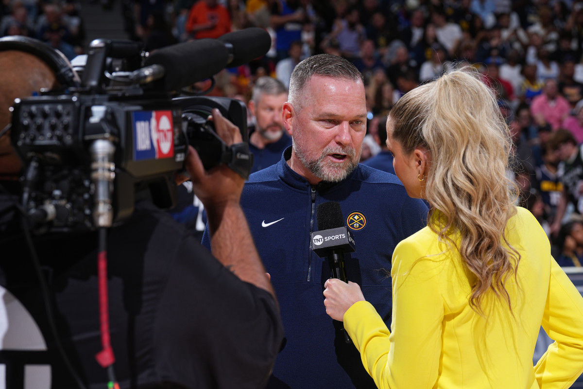 Allie LaForce during Game 7.