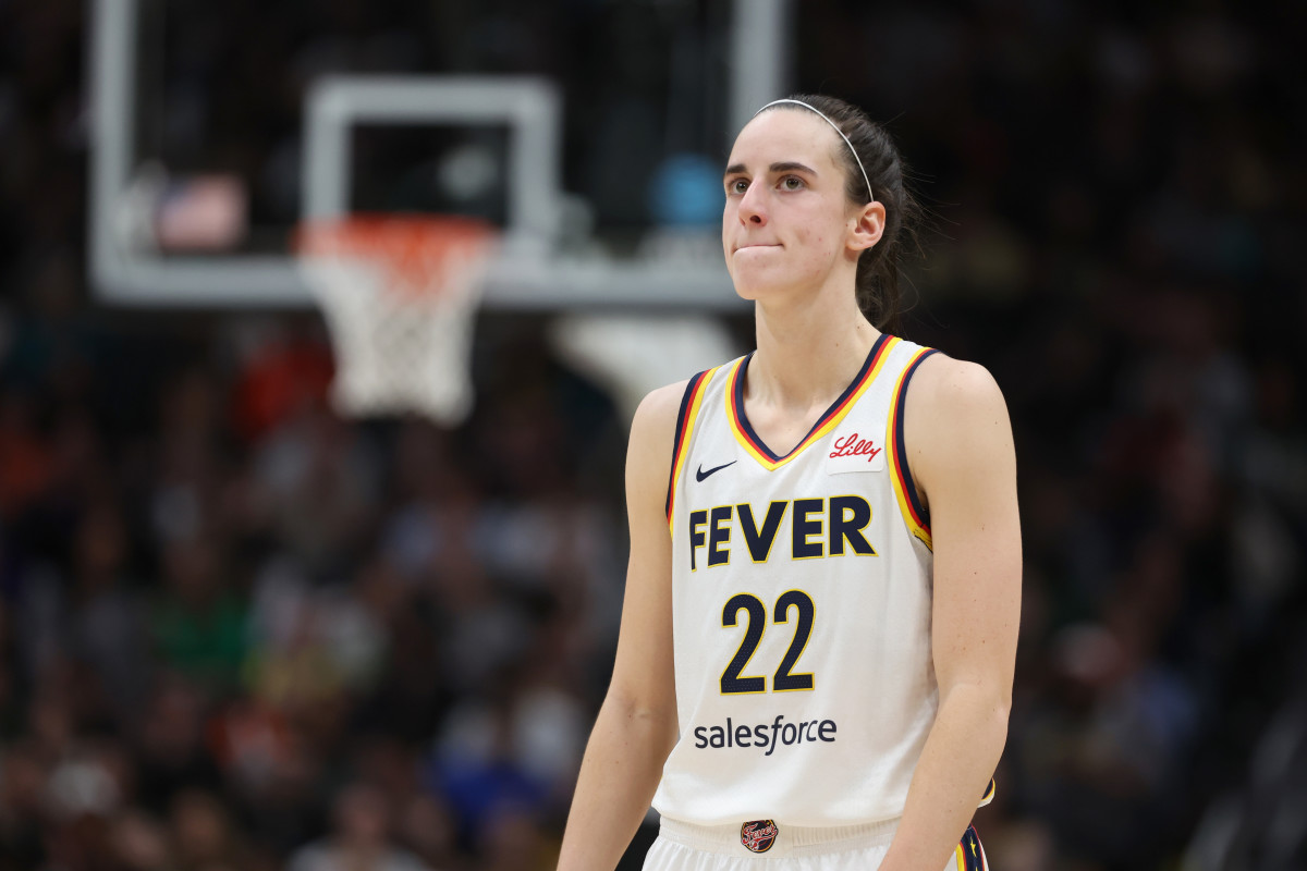 Caitlin Clark against the Seattle Storm.