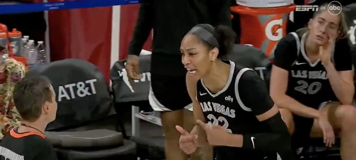 Video: A'ja Wilson Was Furious With Referee Amid Loss To Liberty - The Spun