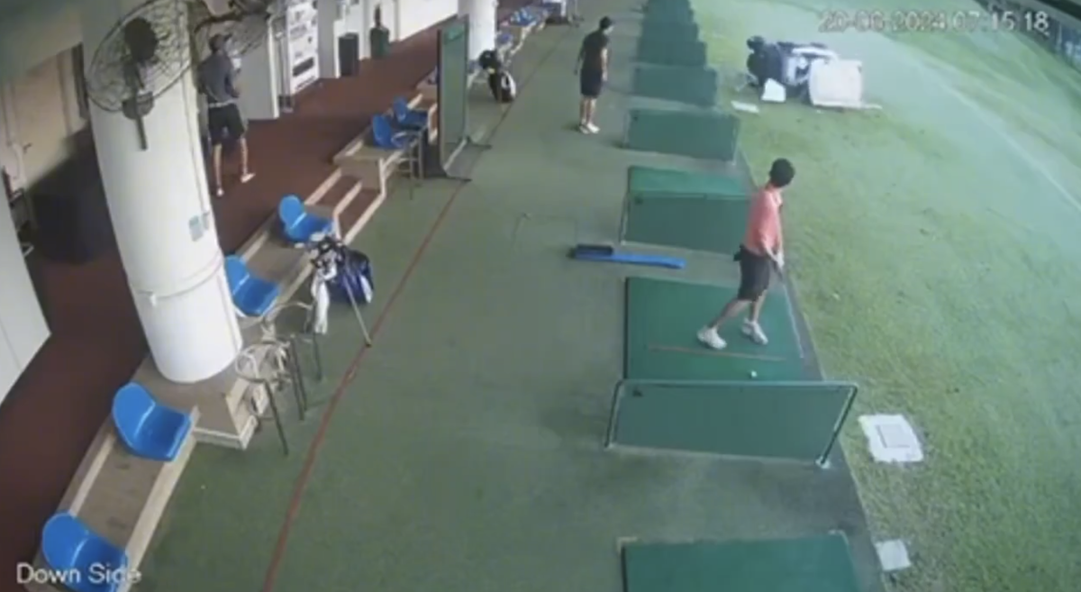 Video: Golf Cart Plummeted Off Two-Story Driving Range - The Spun