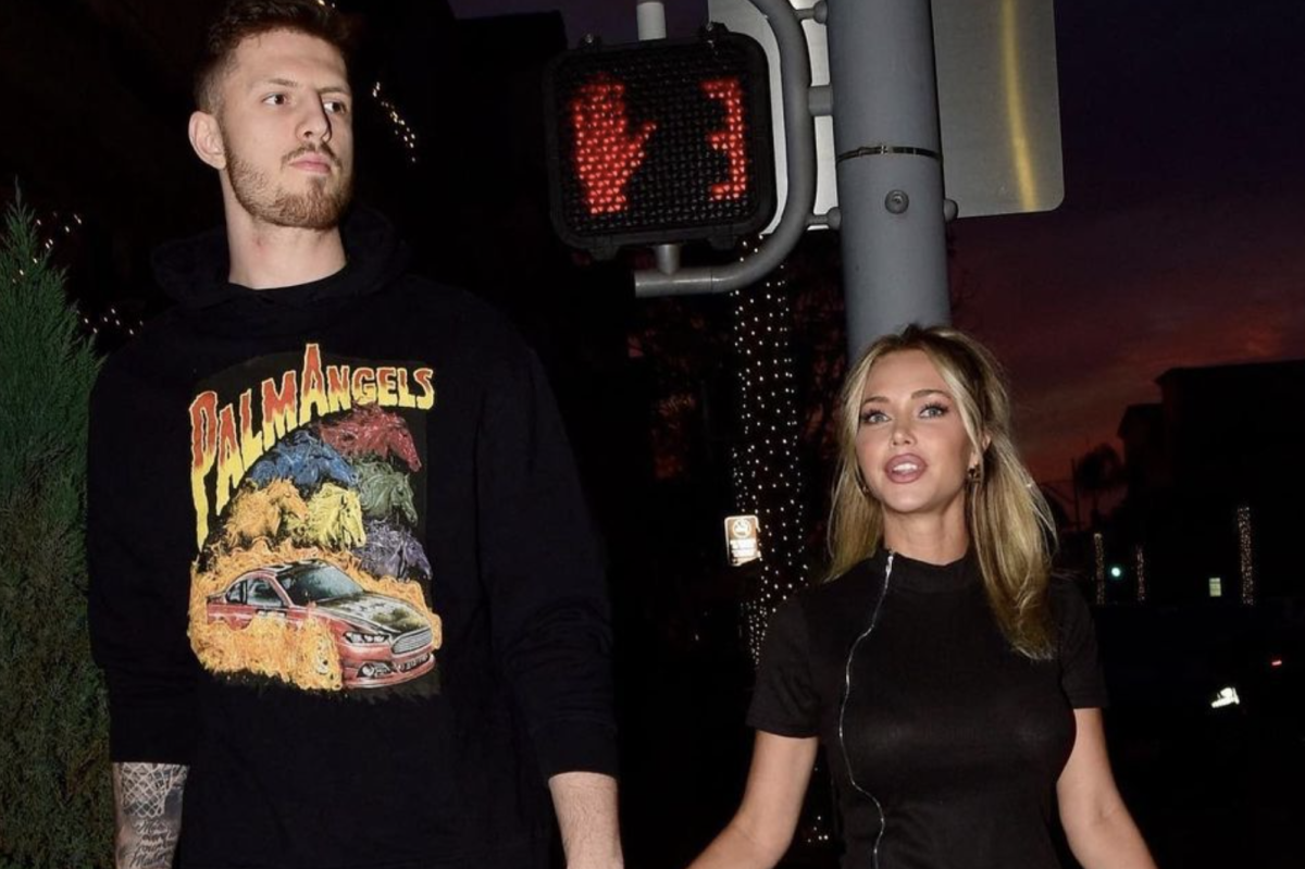 Isaiah Hartenstein and his wife.