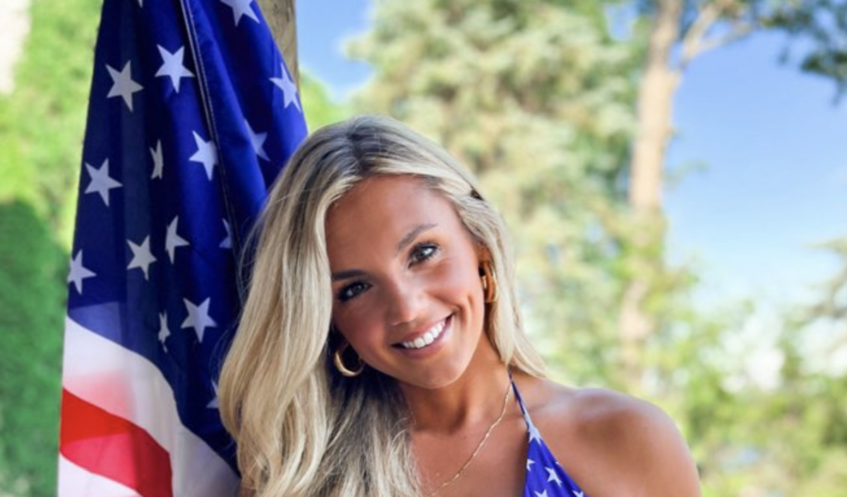 NFL Influencer Annie Agar Stuns In American Flag Swimsuit On Fourth Of ...