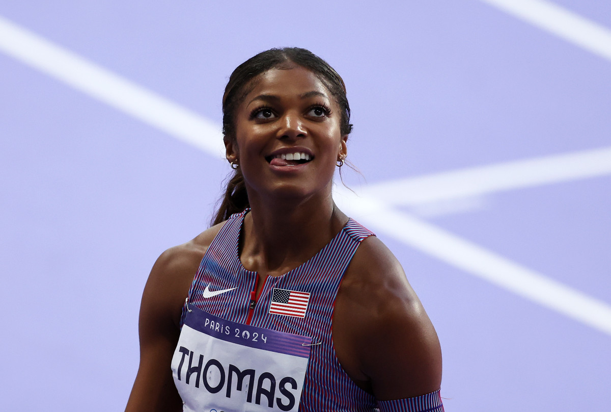 Photos: Olympic Star Gabby Thomas Is Already Back On The Track - The Spun