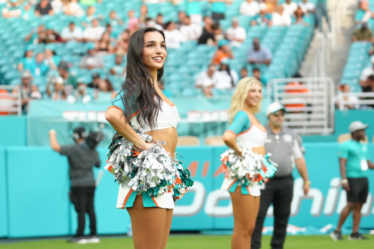 NFL Rookie Cheerleader Turns Heads In Team's First Preseason Game The