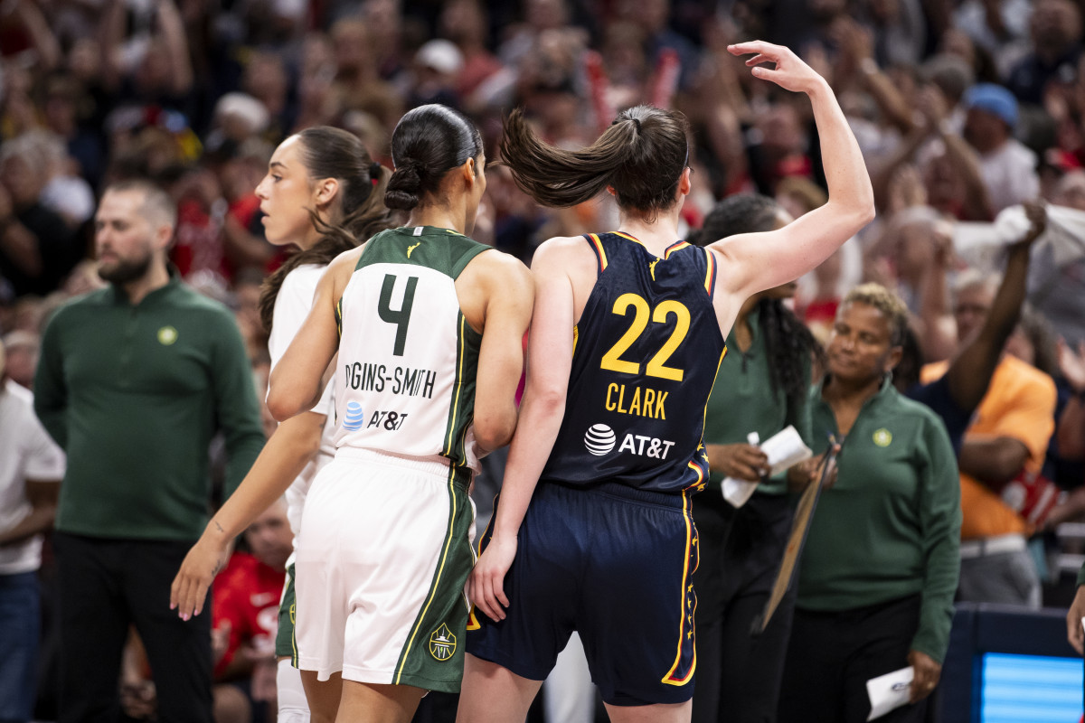 Caitlin Clark vs. Seattle Storm.