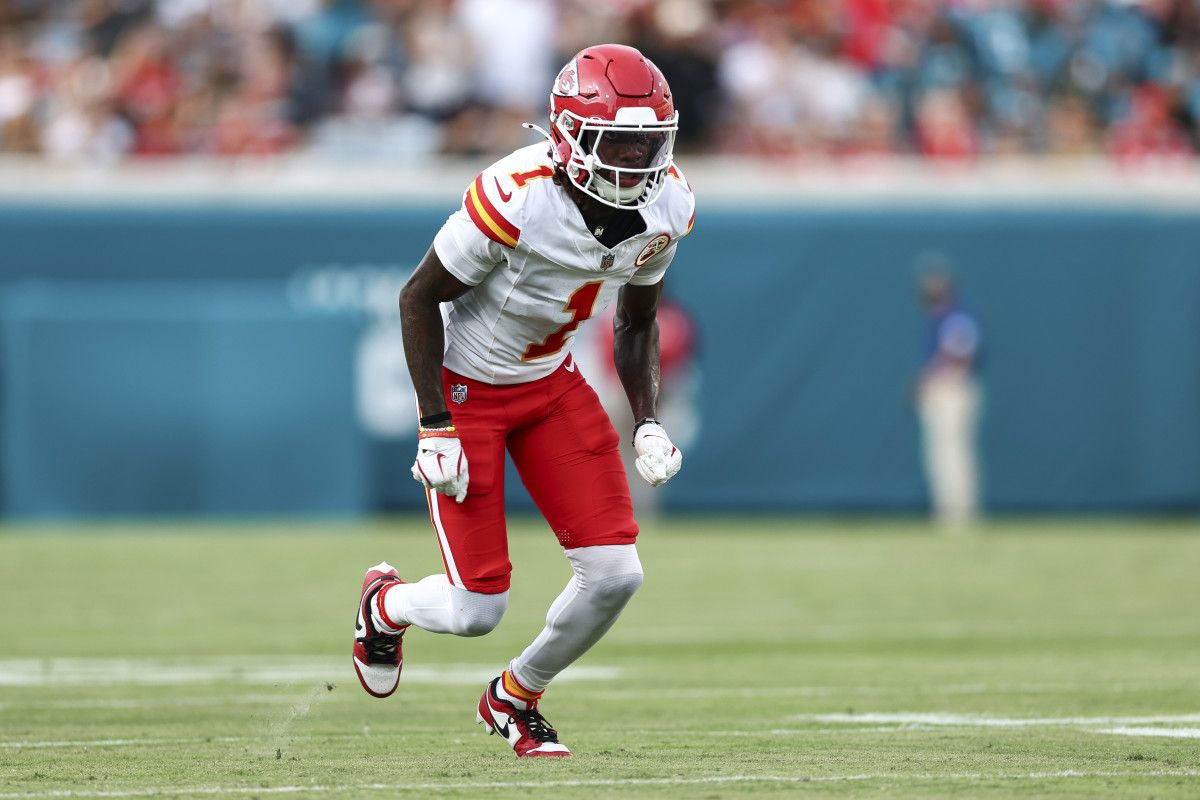 Xavier Worthy of the Kansas City Chiefs.