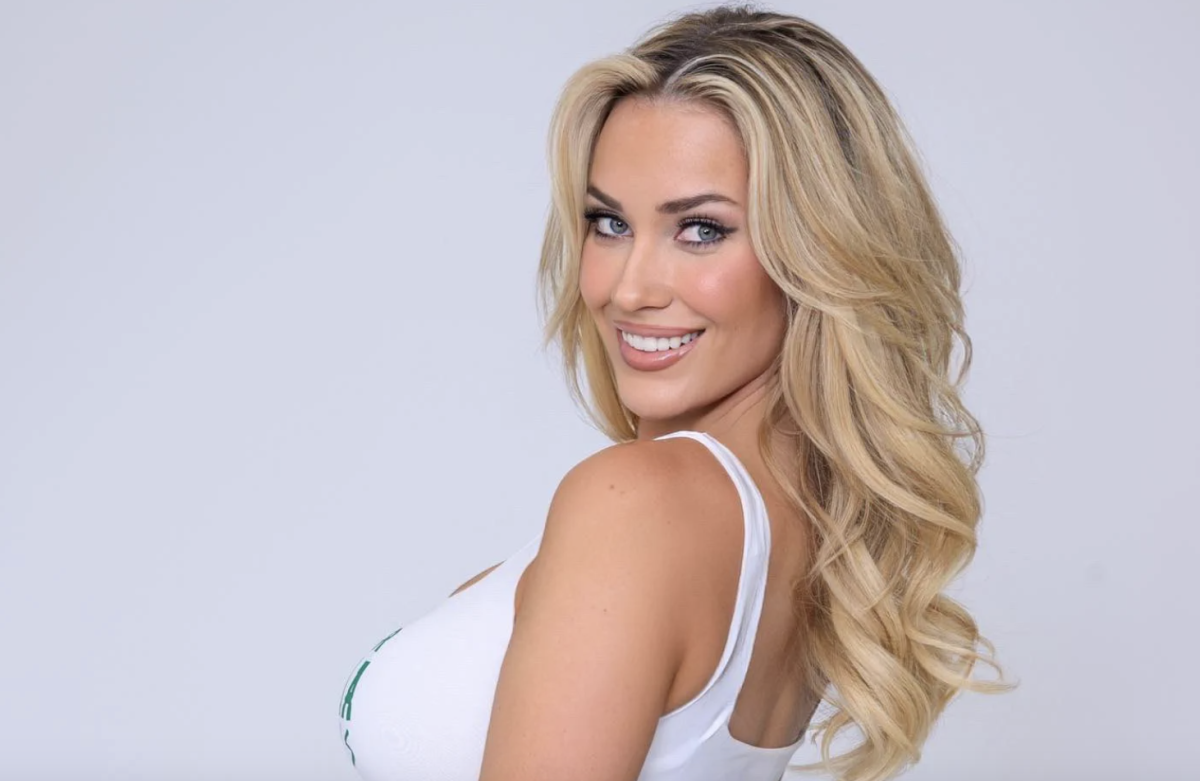 Paige Spiranac turns heads in busty red carpet look for LA golf