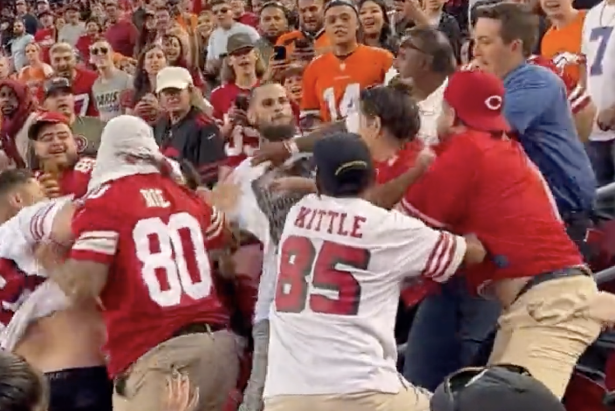 49ers Fans Get In Massive Brawl at Preseason Game, One Knocked Out