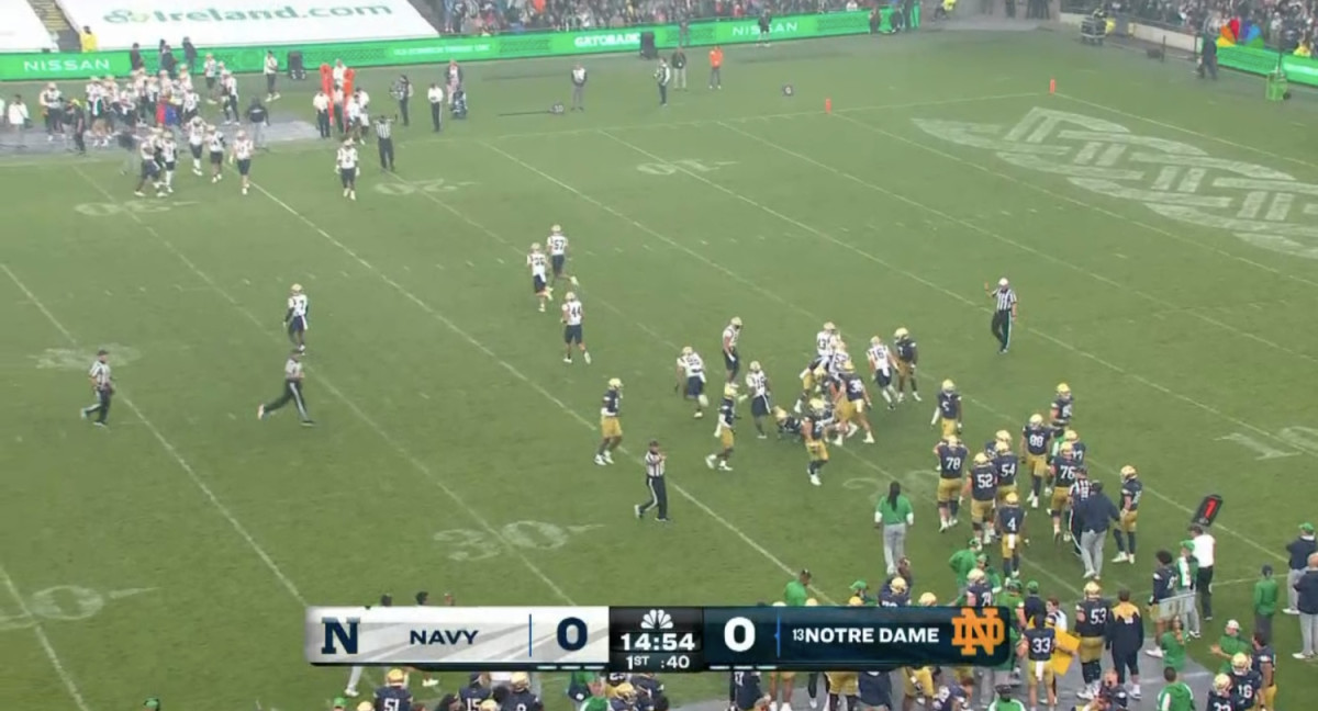 Nbc Debuted A New Score Bug During Notre Dame, Navy Game - The Spun