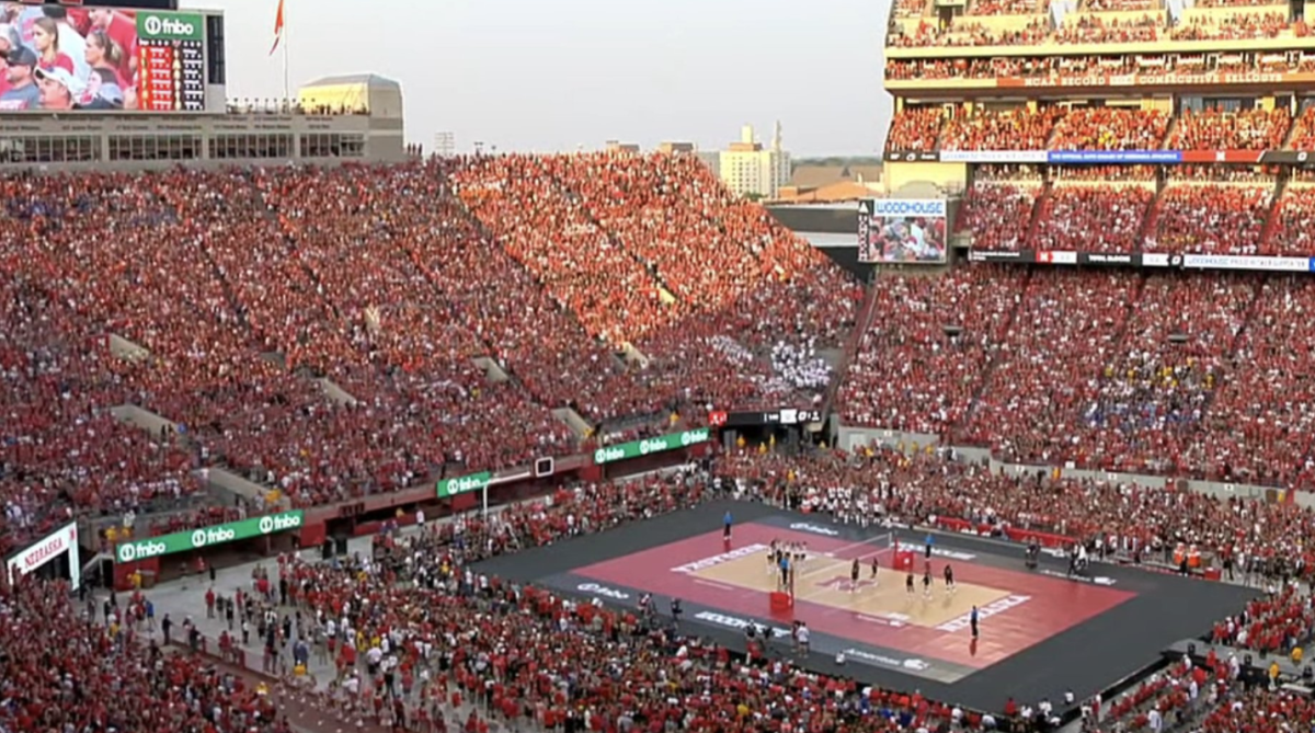 Fans React To Record-Setting TV Numbers For Nebraska Volleyball Game - The  Spun