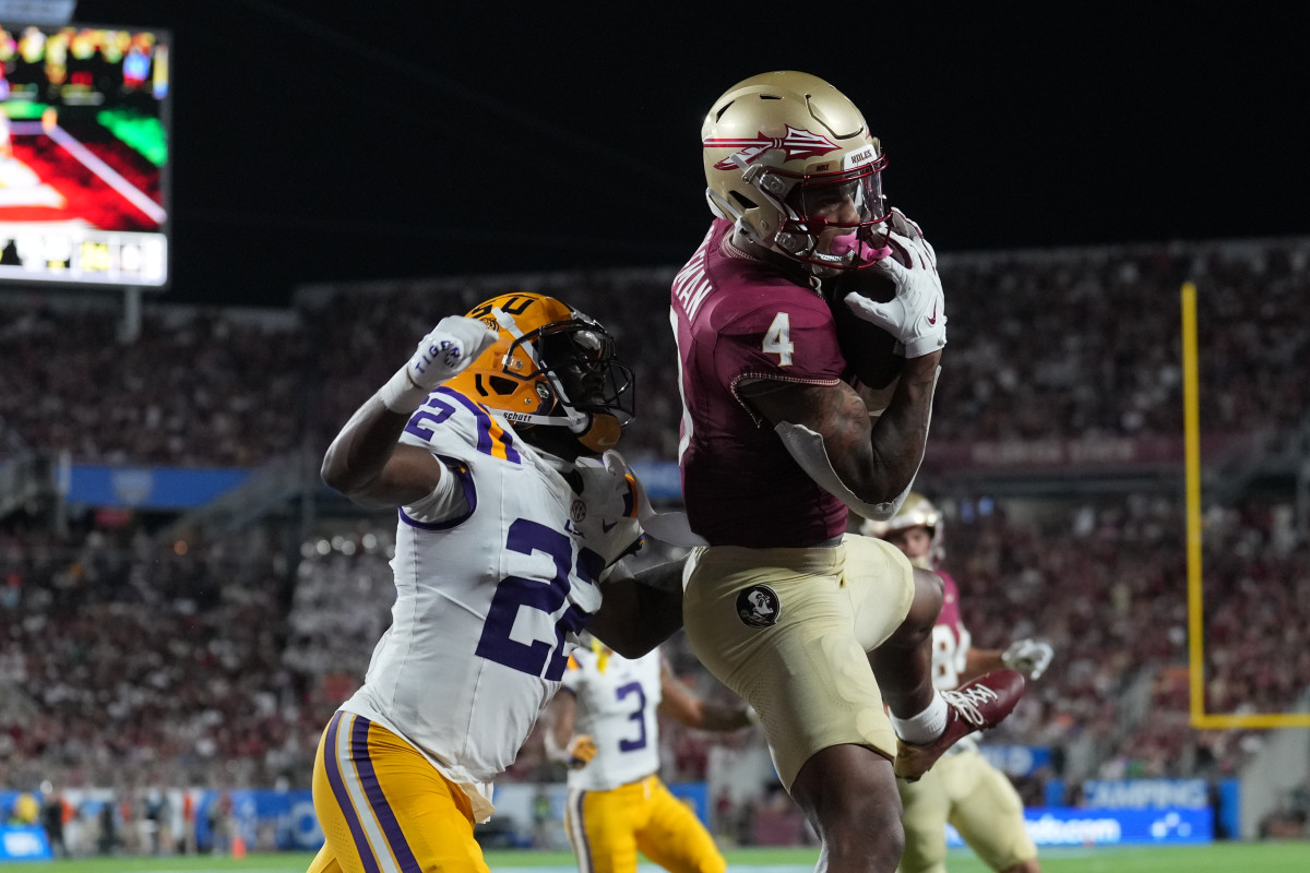 Florida State Wide Receiver Keon Coleman Just Made Catch Of The Year ...