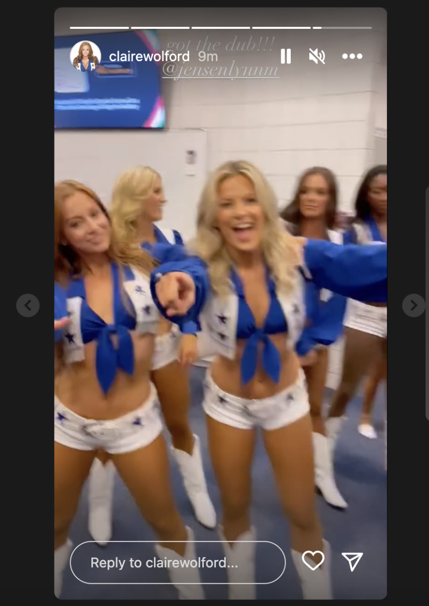 Cowboys Cheerleader Goes Viral After Sunday's Blowout Win - The