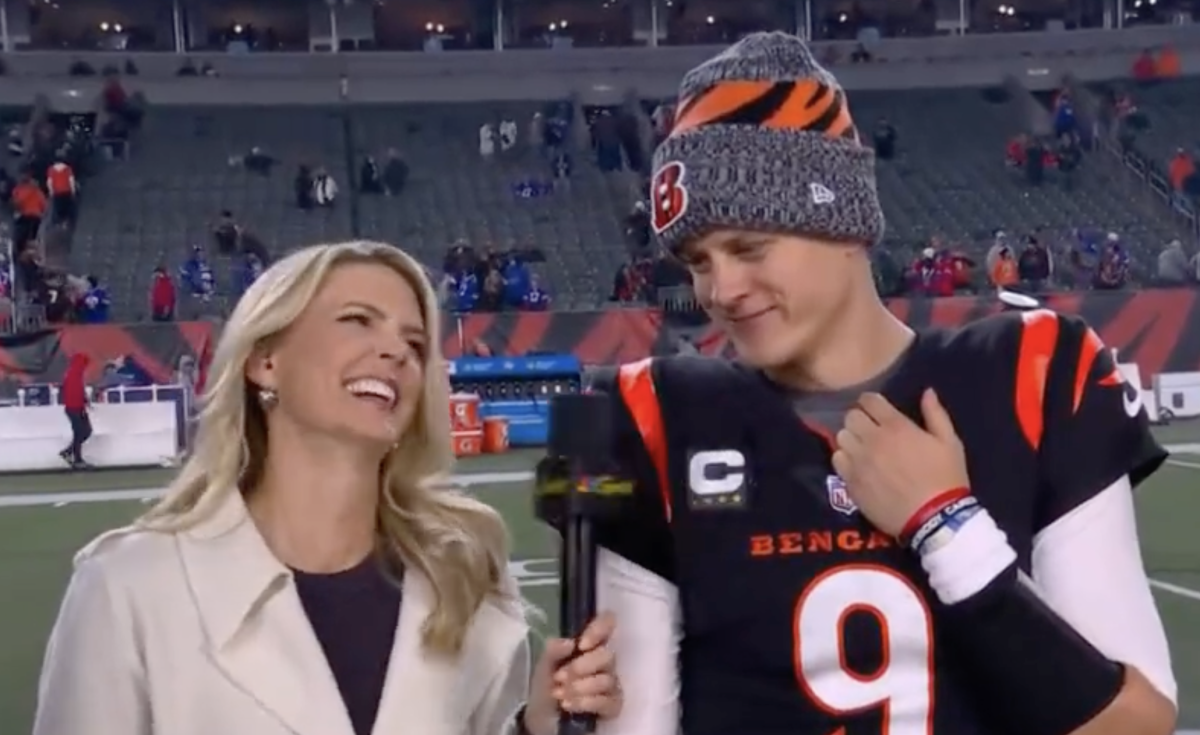 Joe Burrow Makes Melissa Stark Laugh With Brutally Honest Postgame ...