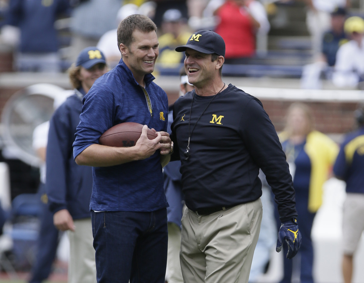Tom Brady Has OneWord Reaction To Jim Harbaugh's Punishment The Spun